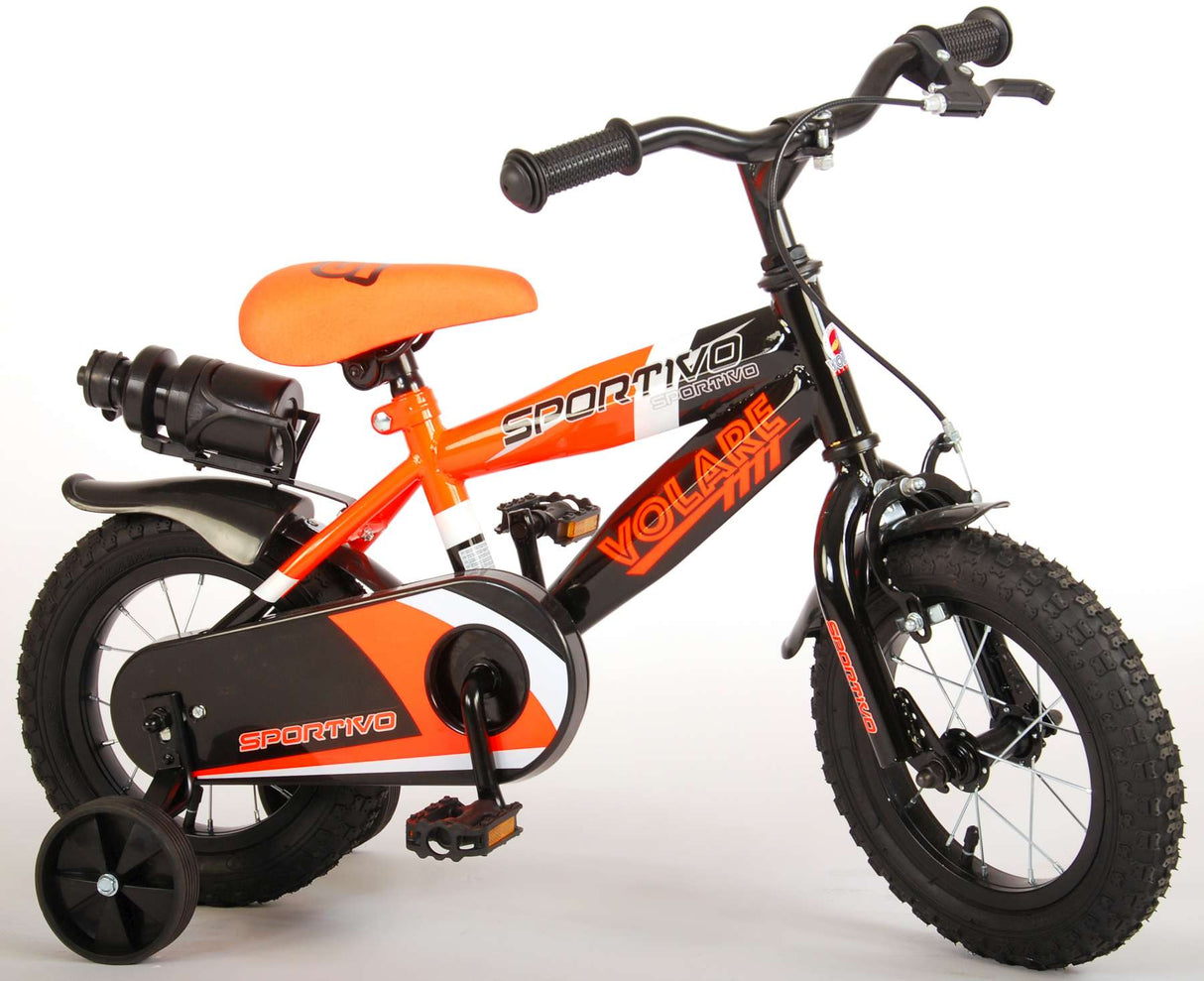 Volare Sportivo Child's Bike Boys 12 pouces néon oranje noir 95% assemblé