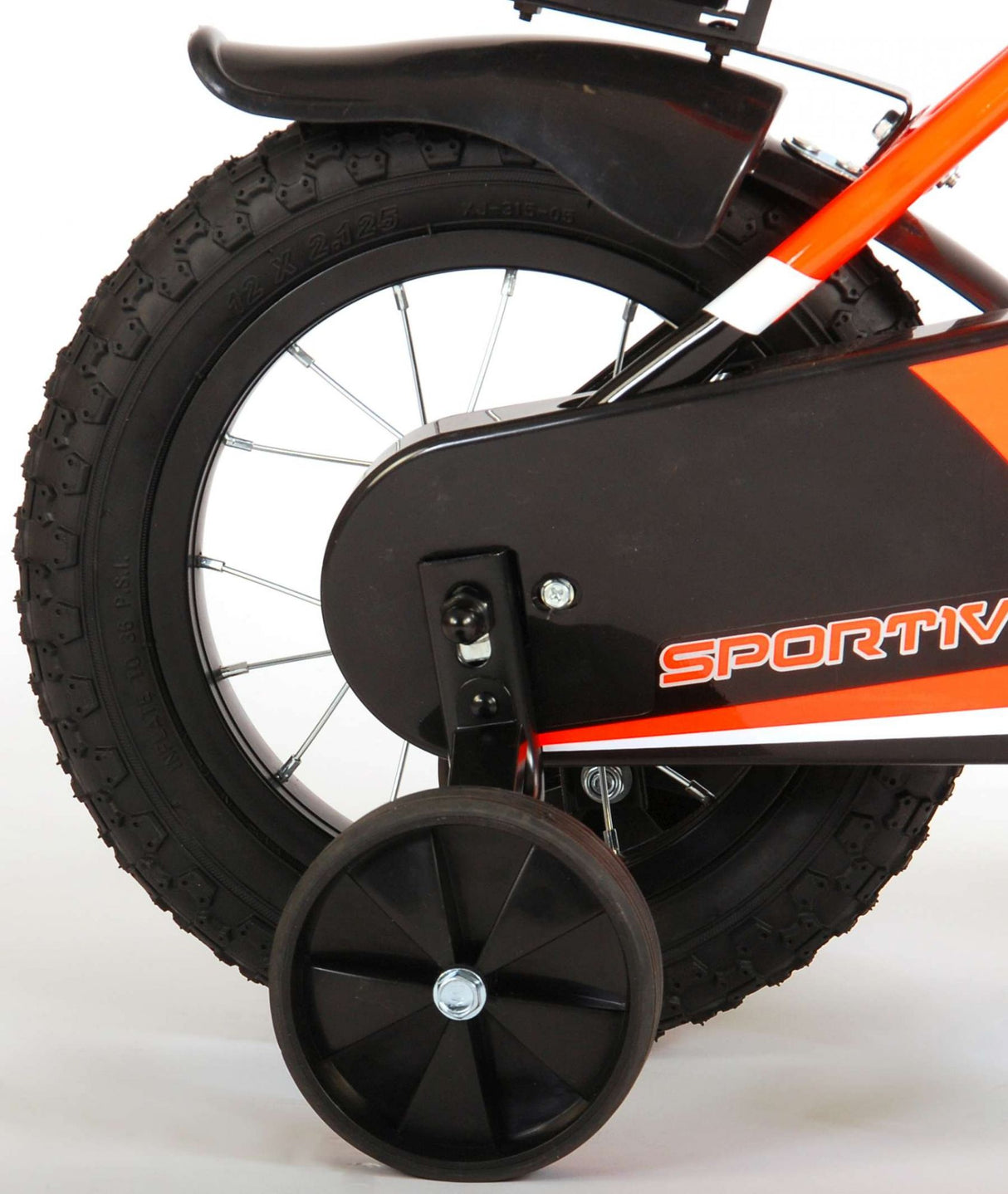 Volare Sportivo Child's Bike Boys 12 pouces néon oranje noir 95% assemblé