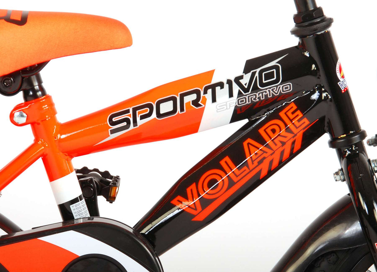 Volare Sportivo Child's Bike Boys 12 pouces néon oranje noir 95% assemblé