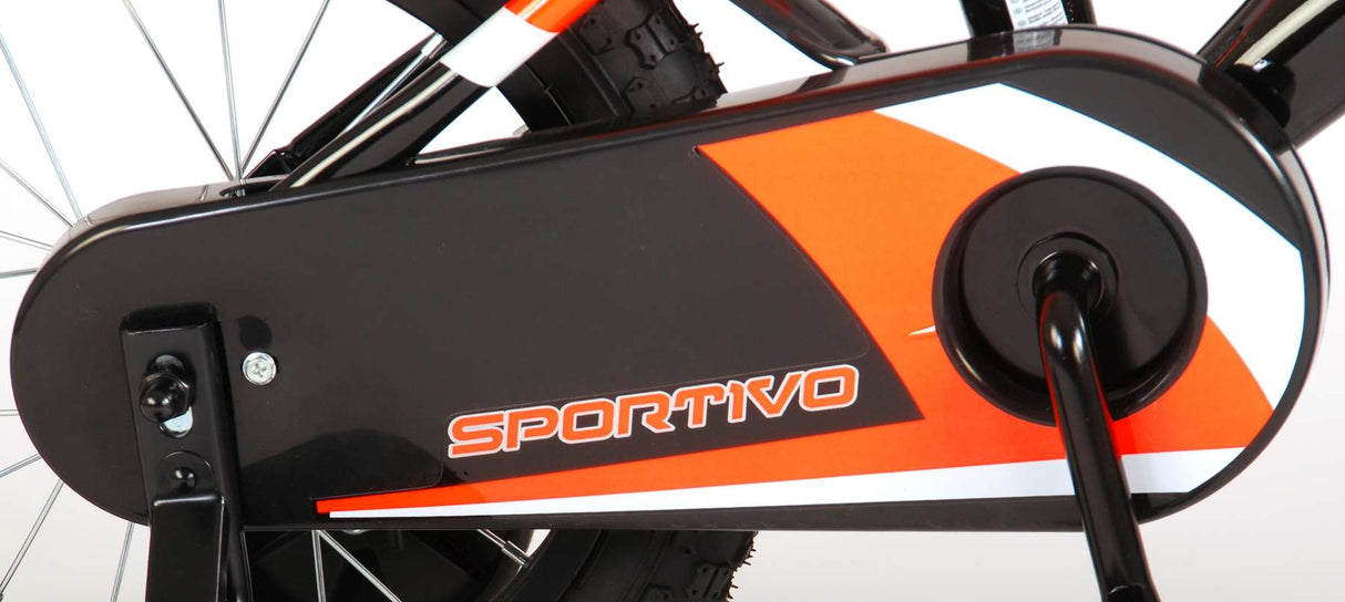 Volare Sportivo Child's Bike Boys 14 pouces néon oranje noir 95% assemblé
