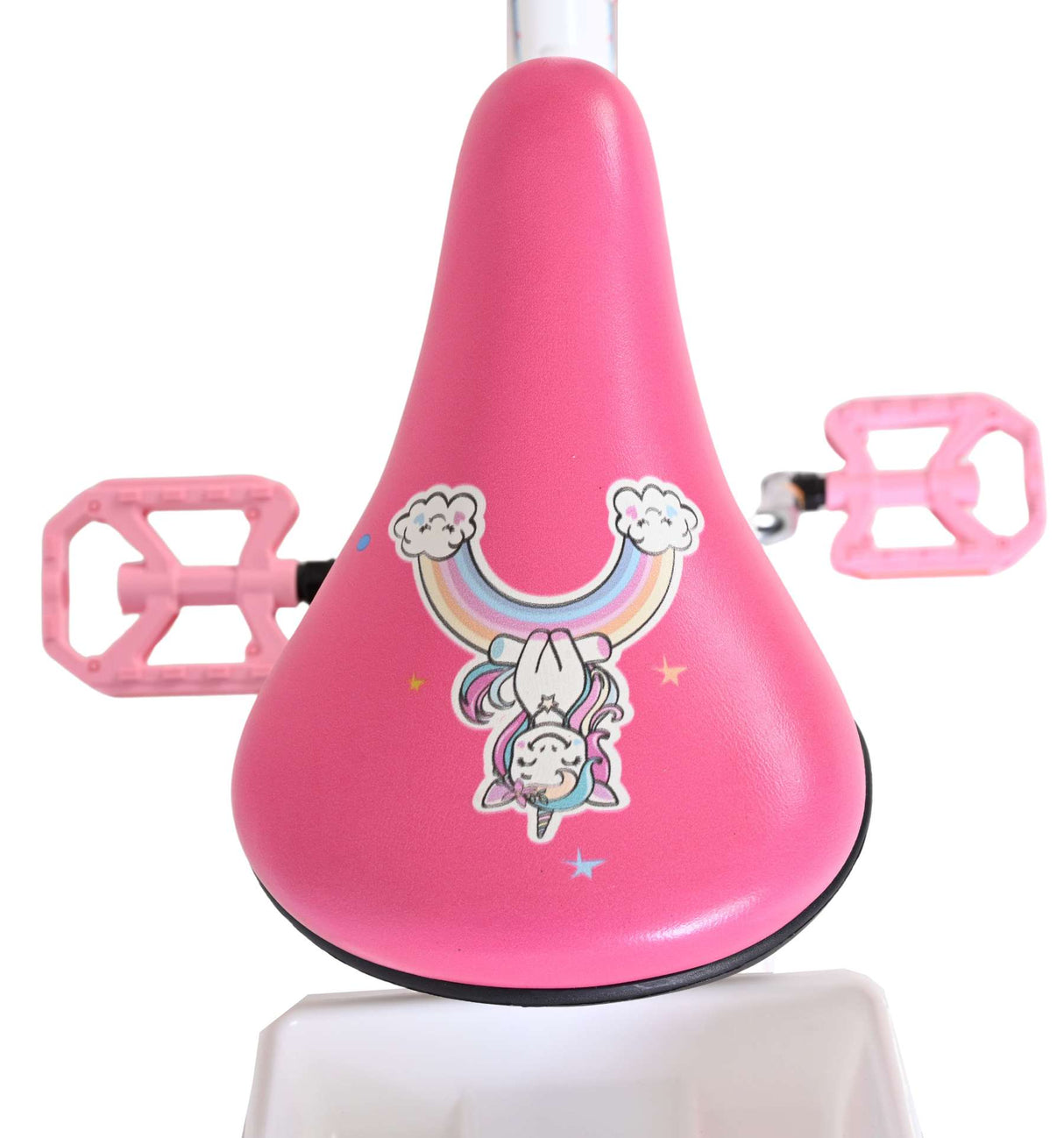 Vélo enfant licorne Volare - filles - 16 pouces - blanc