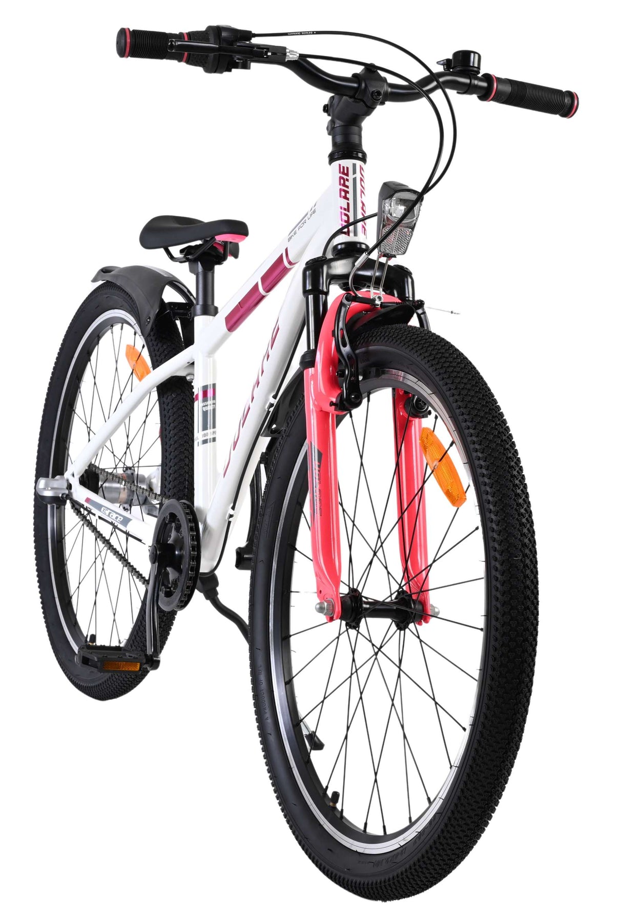 Vélo enfant Volare xc race - 24 pouces - nexus 3 - blanc rose