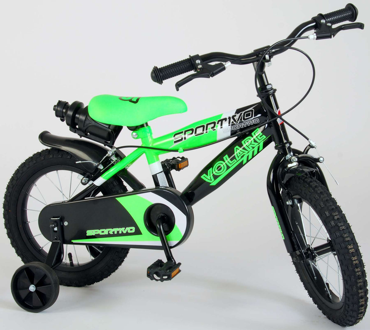 Volare Sportivo Children's Bike Boys 14 pouces Féron Black Black Two Two Hand Brakes 95% Assemblé