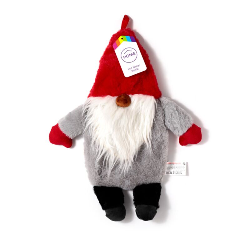 Bouillotte Gnome avec housse en peluche