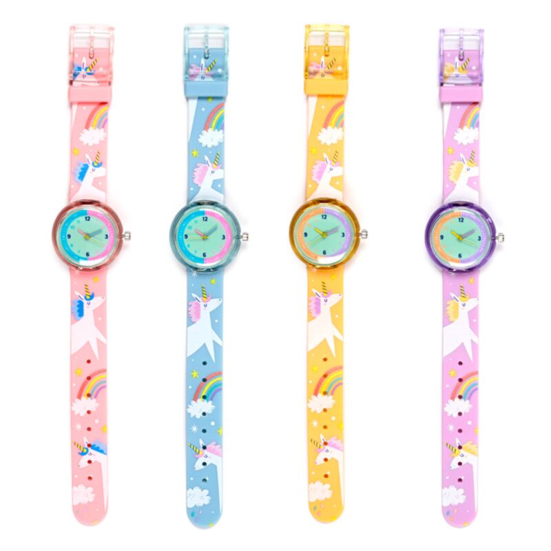 Montre analogique magique licorne