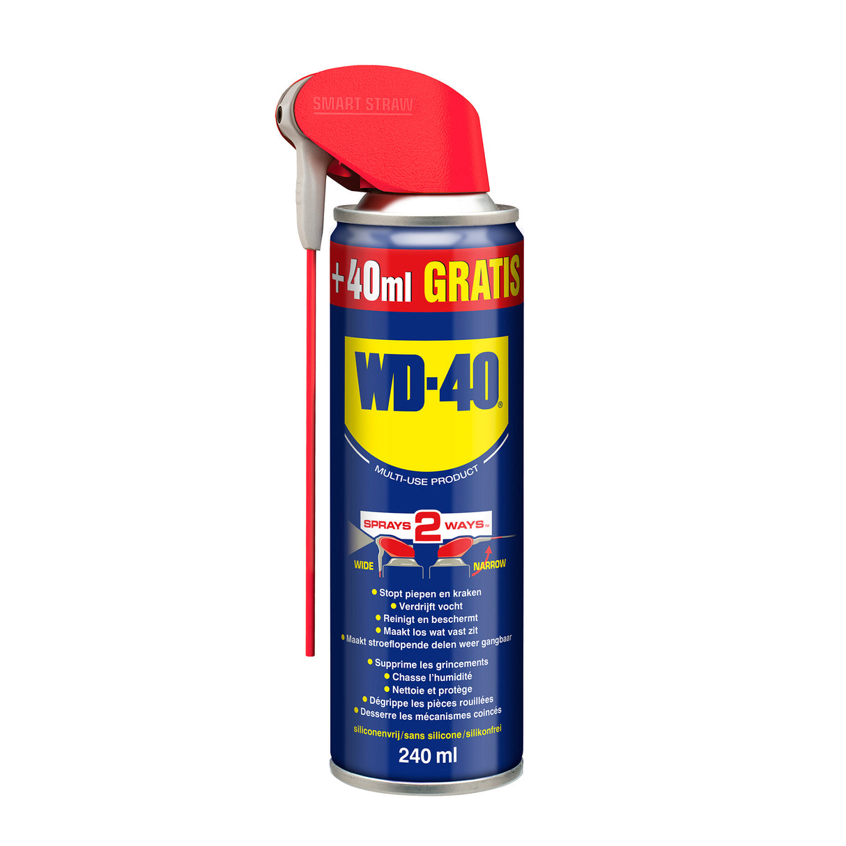 WD40 WD-40 Paille intelligente 240 ml (= 40 ml gratuitement!)