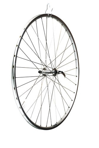 Roue avant roland 28 pouces de course argent panne