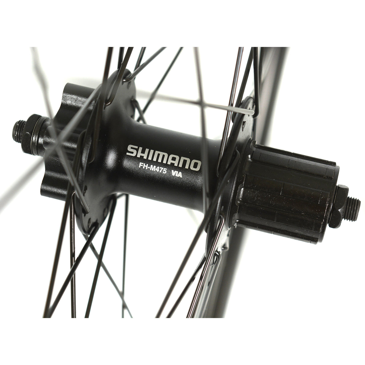 Roue arrière Velox 28 gravier 19 disque shimano m475 135mm qr