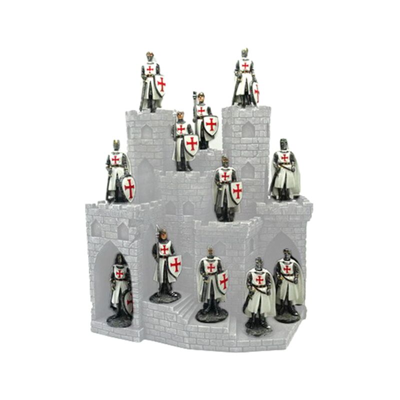 Figurines miniatures du monde des chevaliers médiévaux