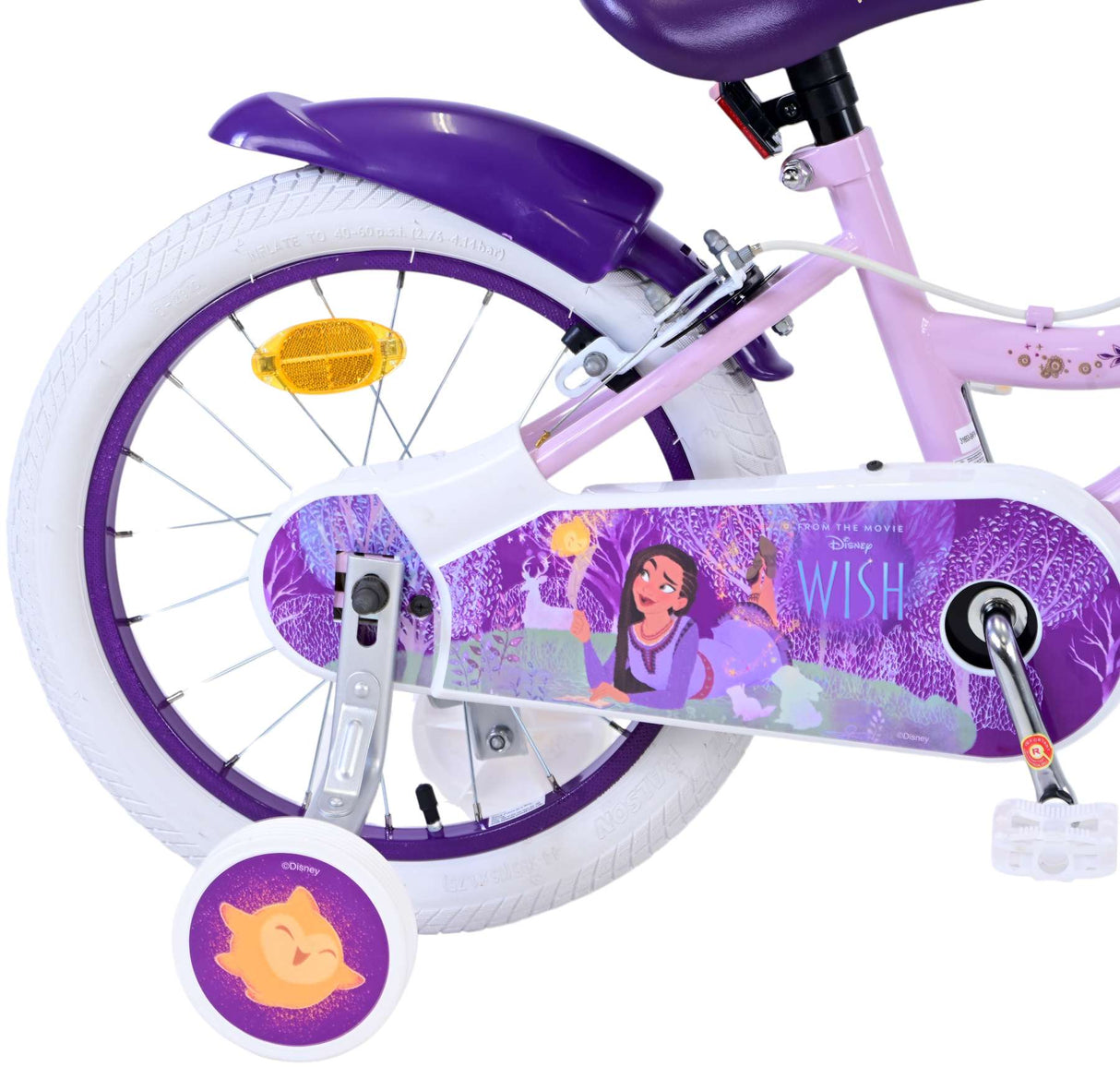 Vélo pour enfants Wunsch Disney Wish - filles - 16 pouces - violet - deux freins à main