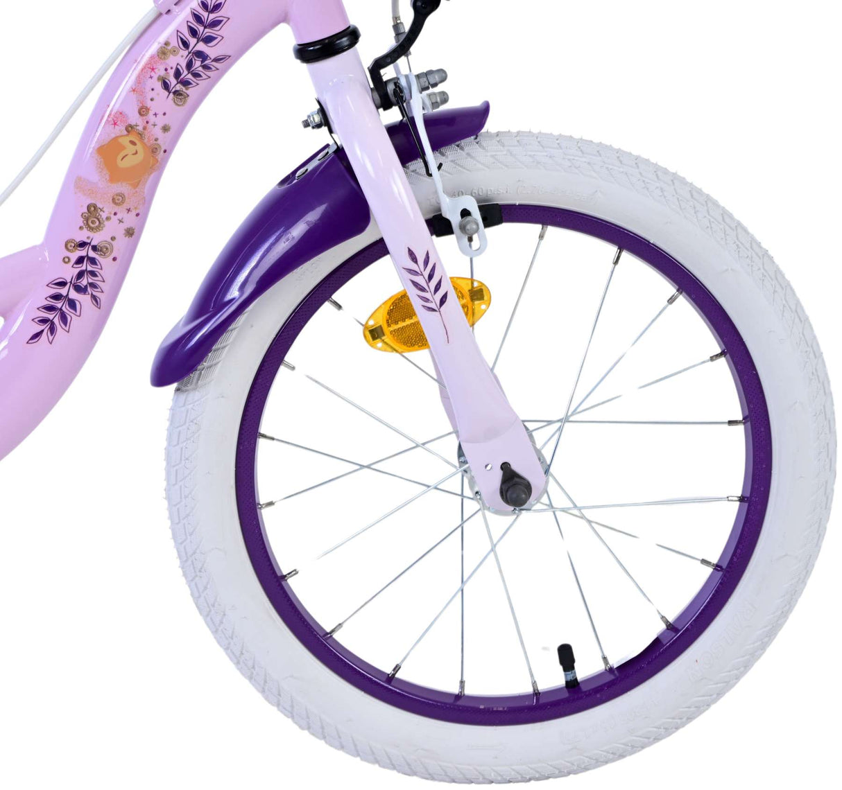 Vélo pour enfants Wunsch Disney Wish - filles - 16 pouces - violet - deux freins à main