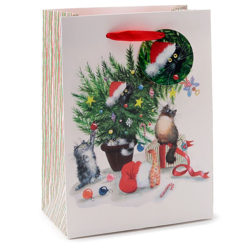 Kim Haskins Chats de Noël - sac cadeau moyen