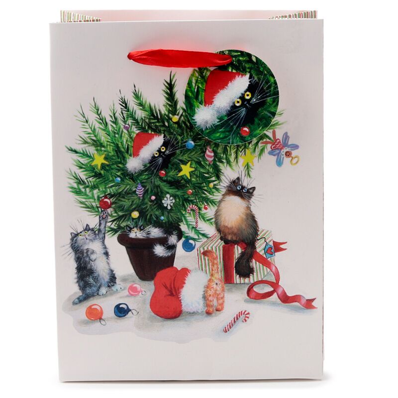 Kim Haskins Chats de Noël - sac cadeau moyen