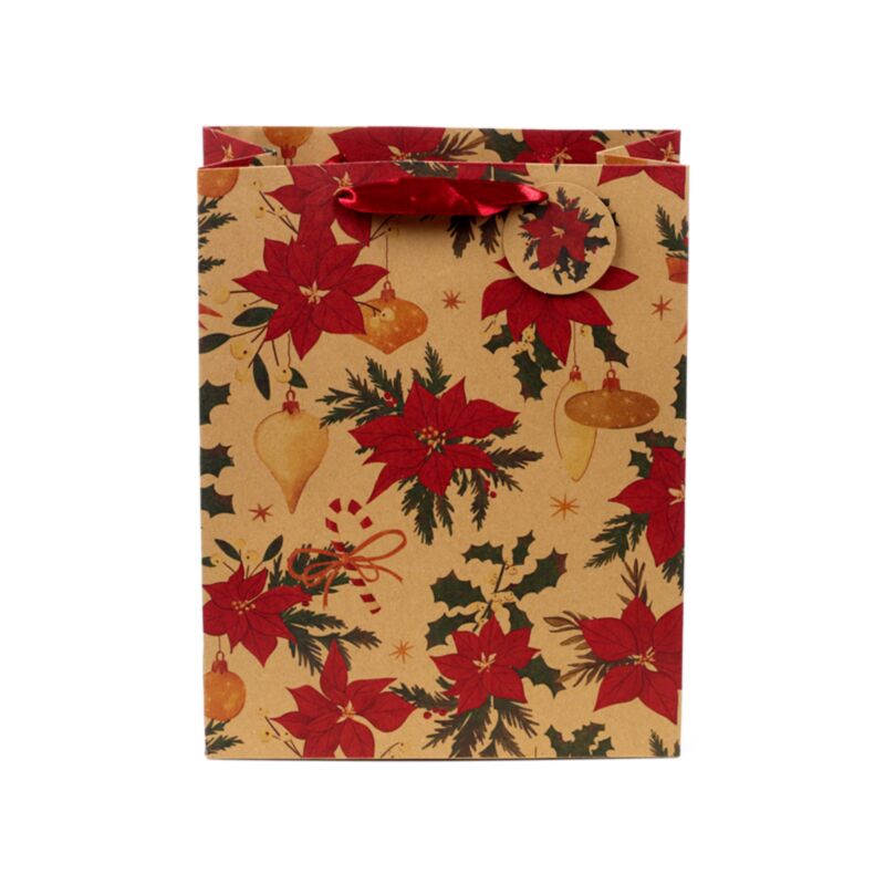 Plantes de Noël - sac cadeau grand