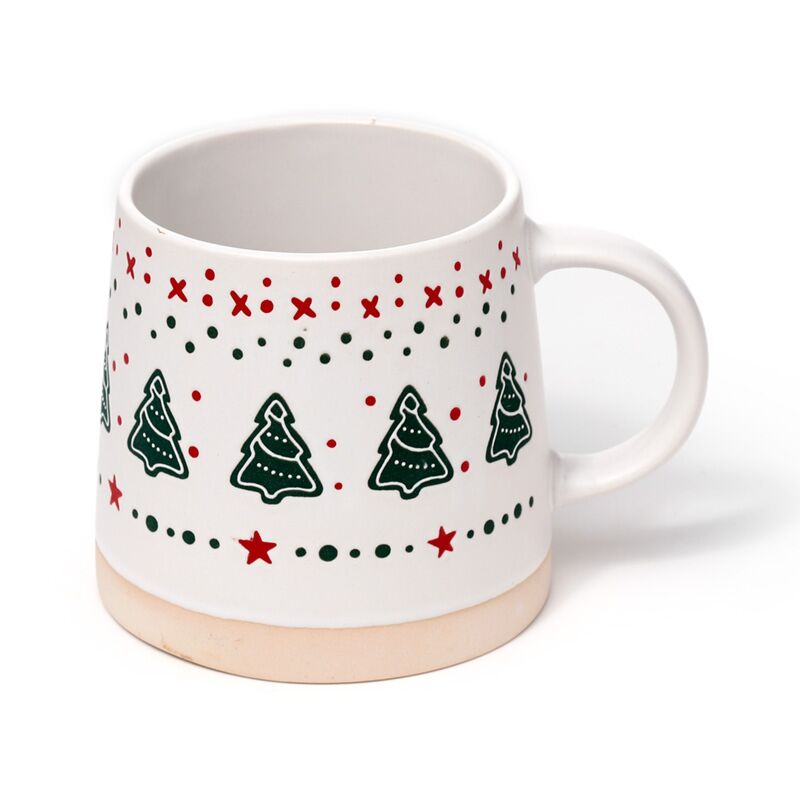Mug en grès sapin de Noël
