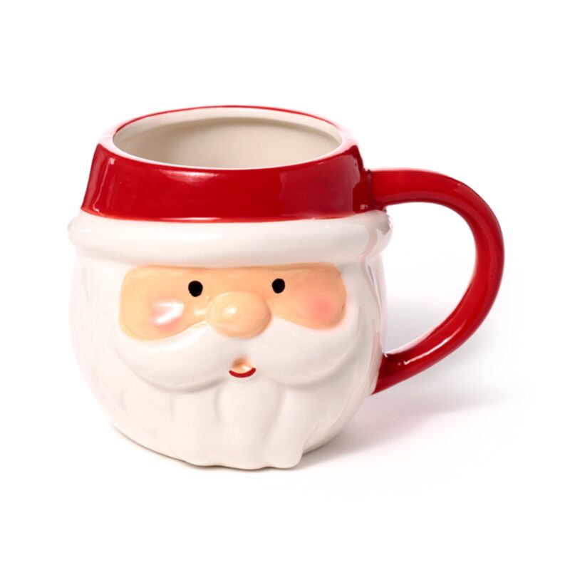 Mug en céramique en forme de tête de Père Noël