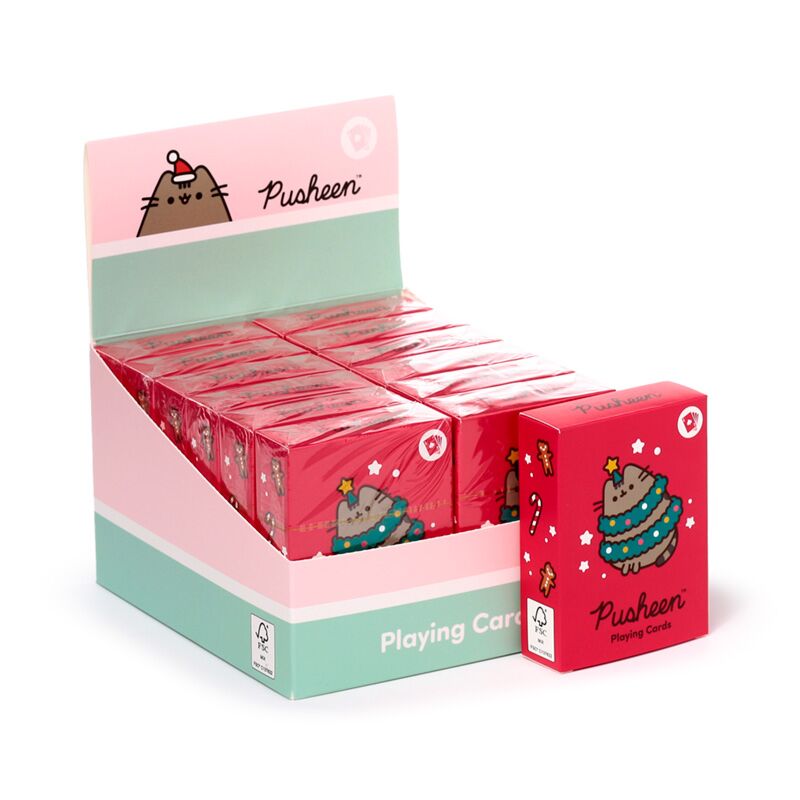 Jeu de cartes de Noël Pusheen le chat