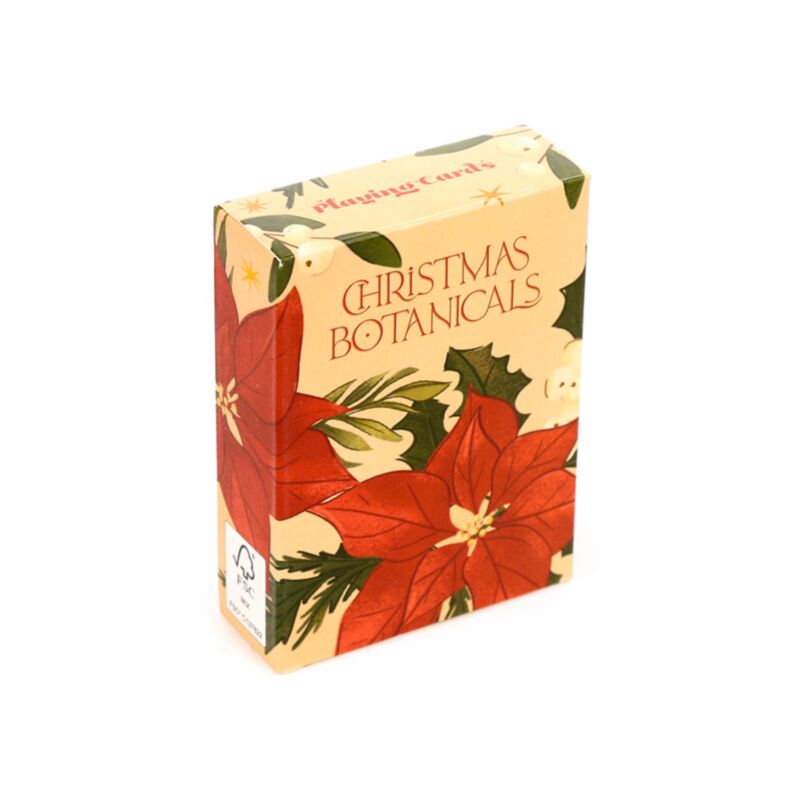 Jeu de cartes à jouer aux plantes de Noël