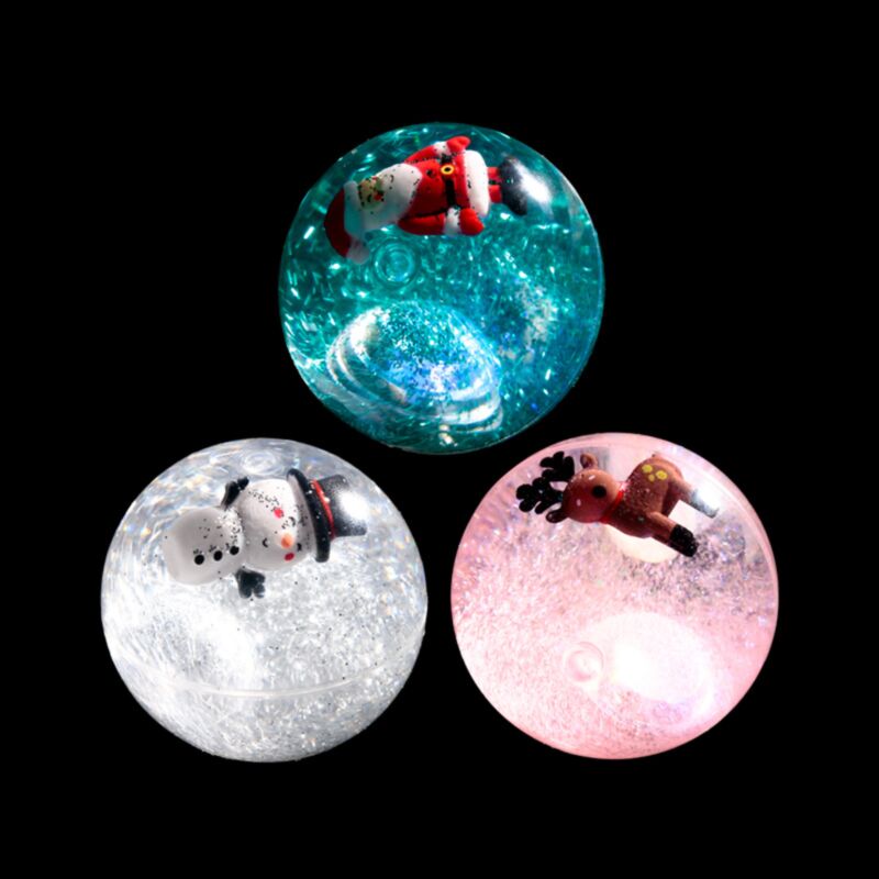 Jingle de noël, boule rebondissante clignotante à LED