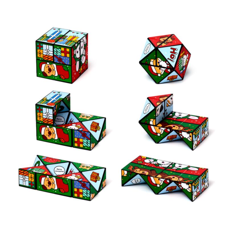 Jouet cube puzzle Adoramals de Noël