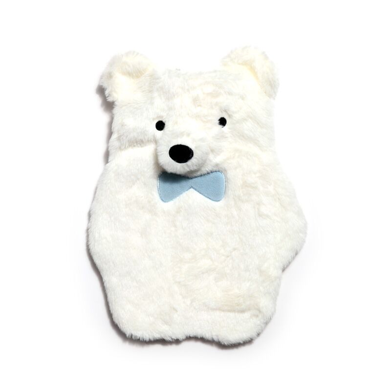 Bouillotte ours polaire 650ml housse peluche