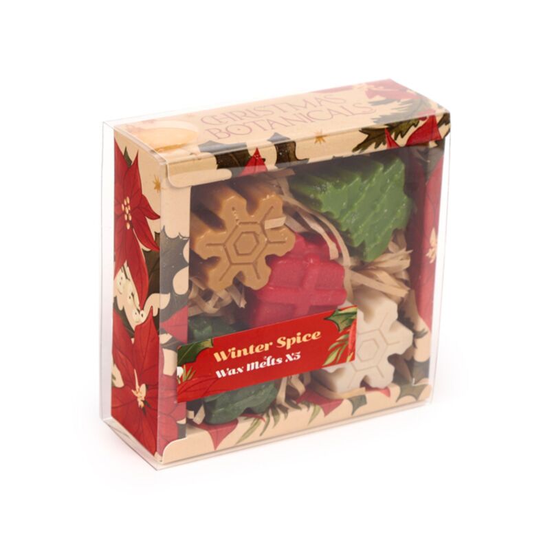 Herbes d’hiver botaniques de Noël ensemble de 5 cires fondantes