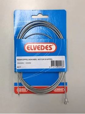 Elvedes Couplage Binnenkabel 2000 mm galvanisé Ø1,8 mm avec V-Nipple (sur carte)