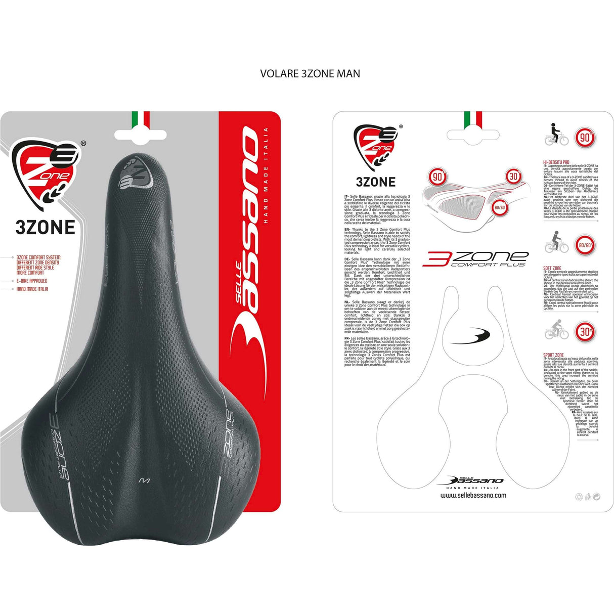 Selle Soulle Bassano Volare M x33 Hommes - noir