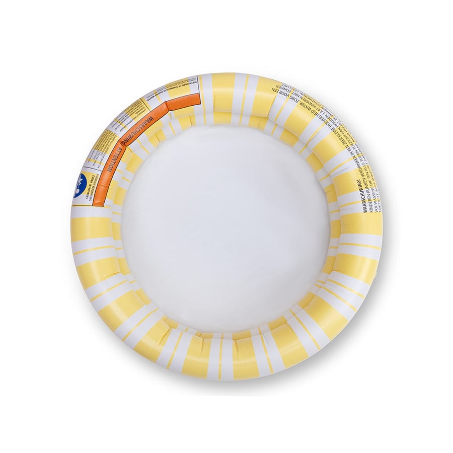 Bonheur rayé | piscine bébé jaune blanc ø 60 cm