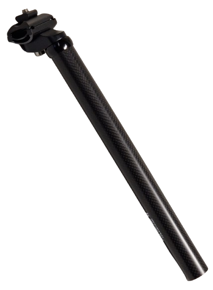 Hzb Tige de selle en carbone Aa+ avec tête en aluminium ATB race 31,8 mm 350 mm noir