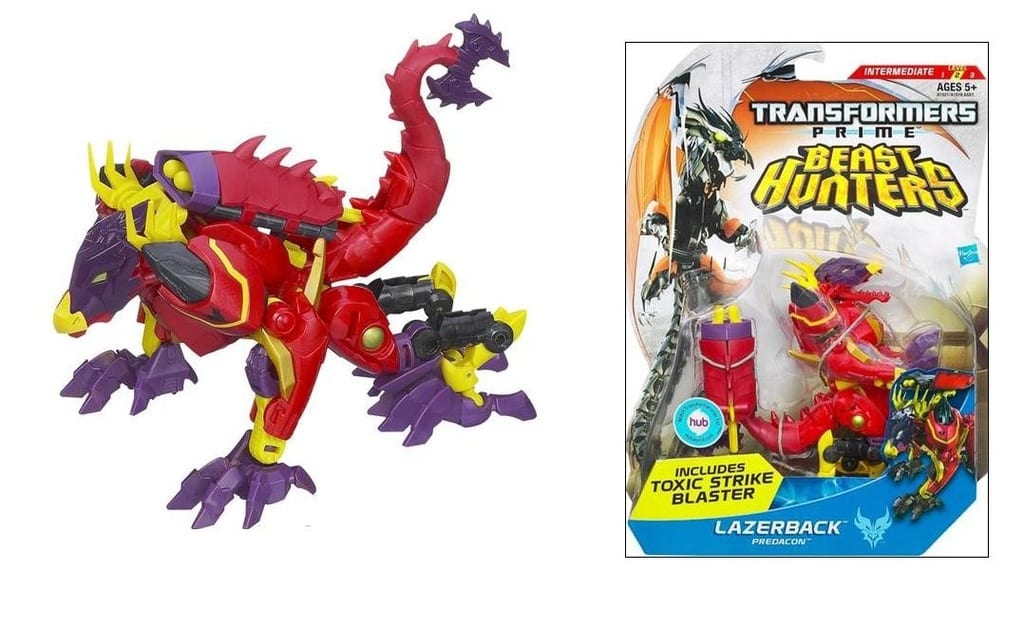 Hasbro transformateur prime chasseurs de bêtes lazerback predacon
