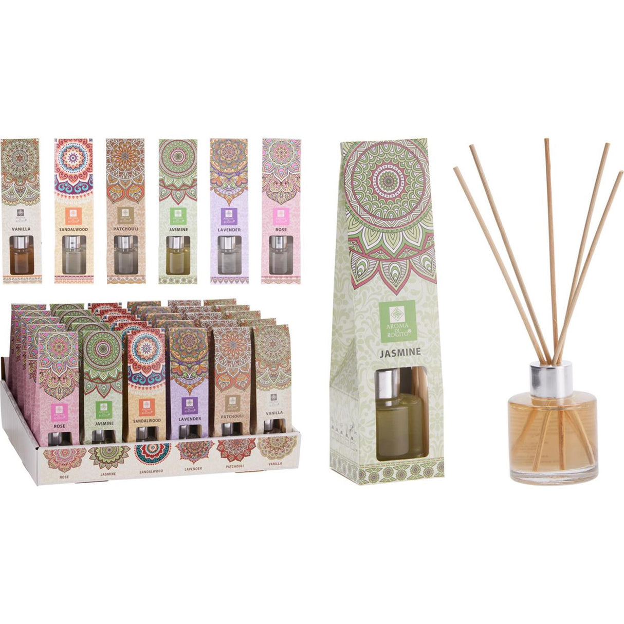 Diffuser 50ml 6 assorti diverse geuren