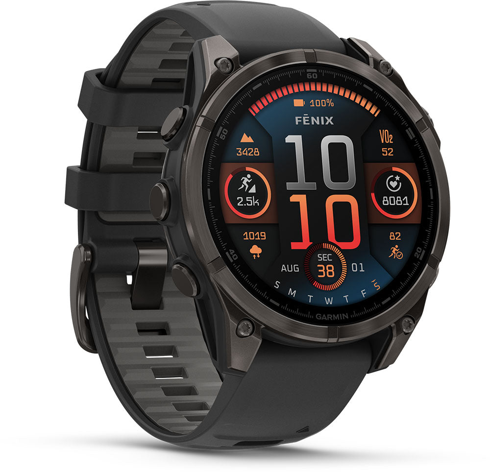 Garmin fēnix® 8 - 47 mm saphir amoled - GPS multisport