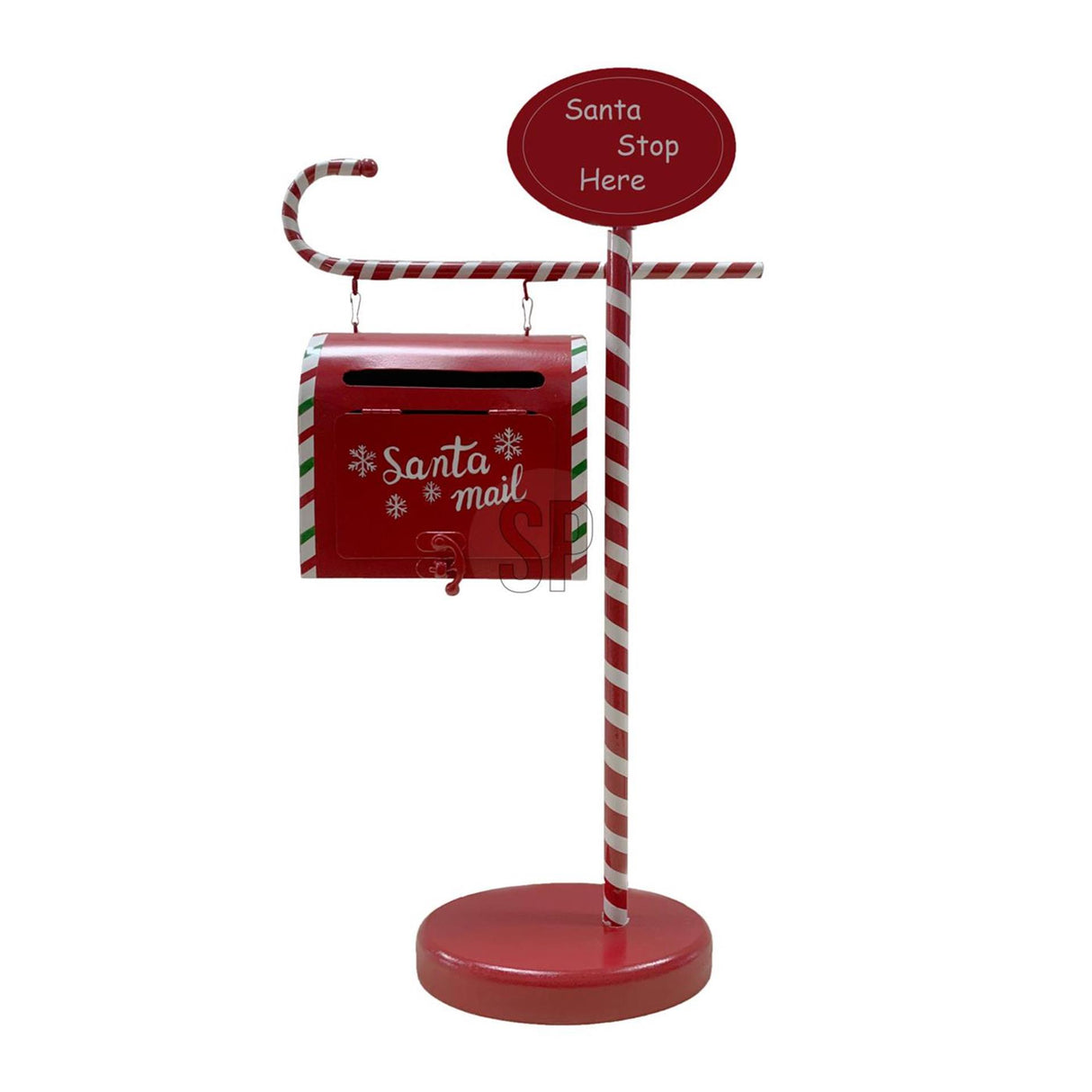 Boîte aux lettres de Noël Home Stylisme sur socle 25x10x51cm