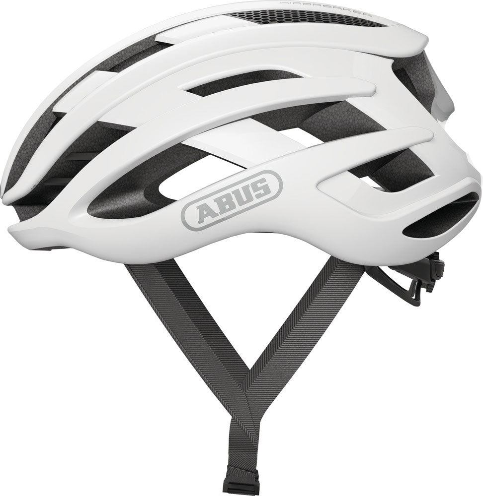 ABUS CASHET Airbreaker Polar Wit Matt L 59-61cm