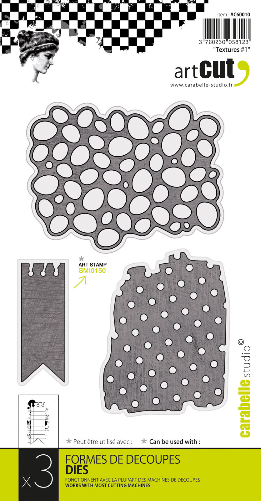 Carabelle studio • gabarit de découpe textures #1
