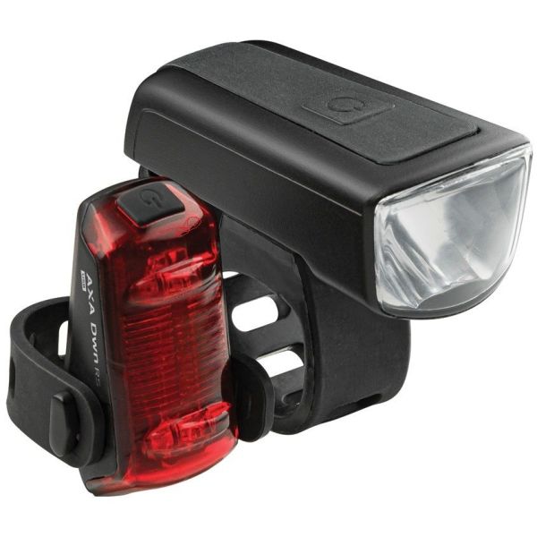 Axa Kit d'éclairage LED Dwn 50 Kit d'éclairage à batterie Dwn 50 lux USB