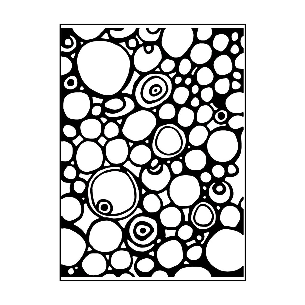 Carabelle studio • gabarit de gaufrage 10,8x14,6cm cercles et points