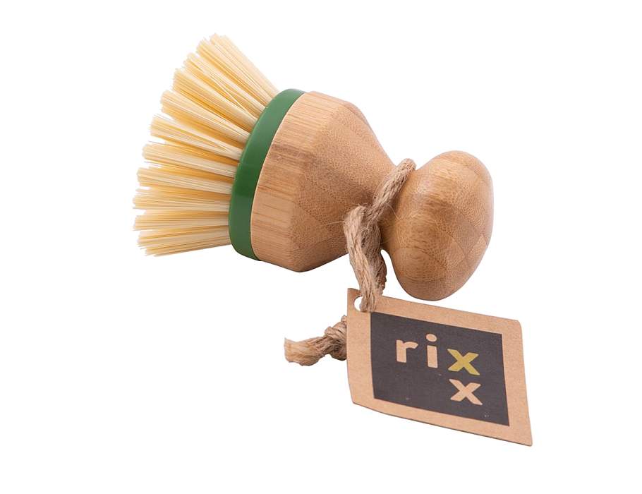 Brosse à vaisselle pointe virgule - manche court