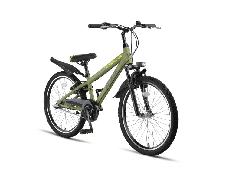 Altec Attack VTT 24 pouces garçons 3sp v-brakes vert armée