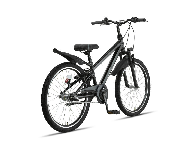 Altec Attack VTT 24 pouces garçons 3 vitesses v-brakes noir
