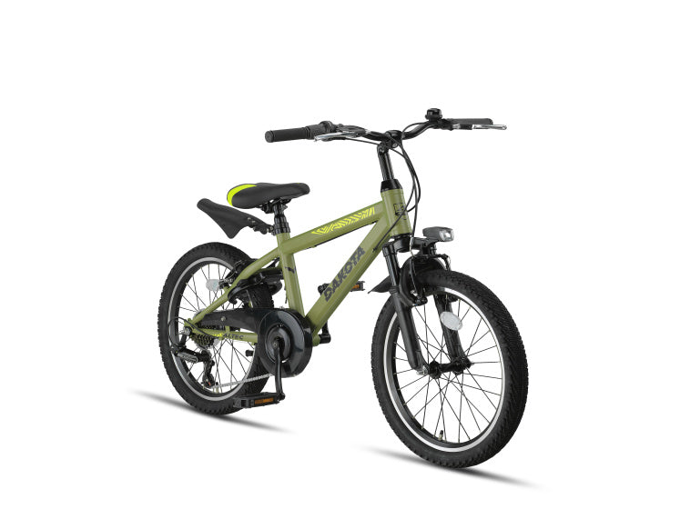Altec dakota vtt 20 pouces garçons 7sp v-brakes vert armée