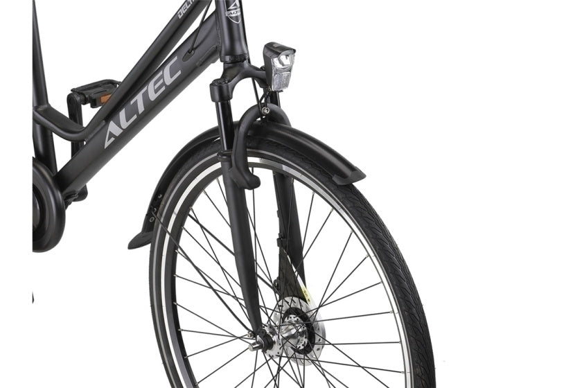 Altec delta plus 28 pouces 50 cm dames 3sp frein à rouleaux noir mat