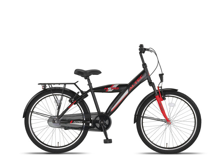 Altec hero 24 pouces garçons v-brakes noir rouge