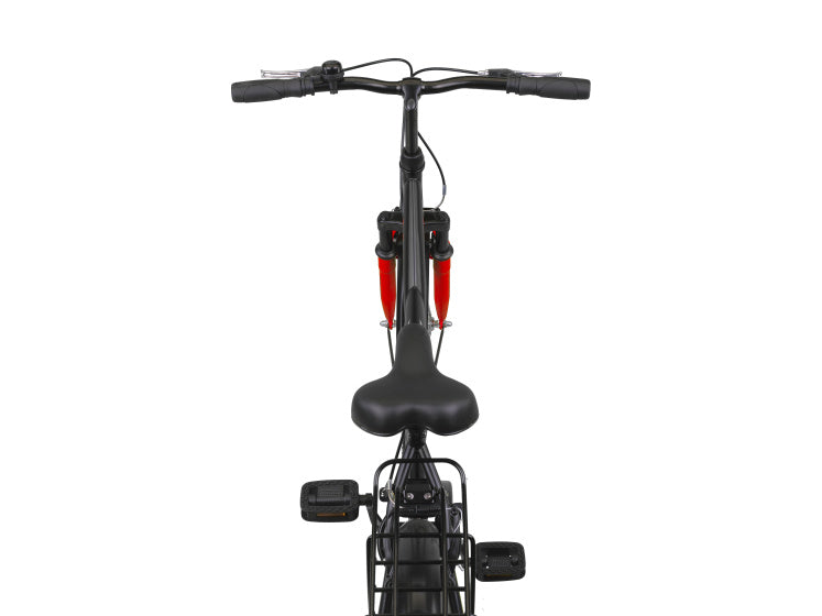 Altec hero 24 pouces garçons v-brakes noir rouge