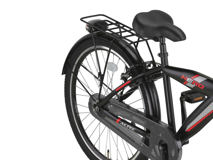 Altec hero 24 pouces garçons v-brakes noir rouge