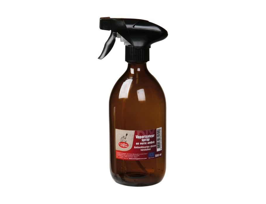 Flacon vaporisateur en verre La droguerie écologique - 500ml - ambre