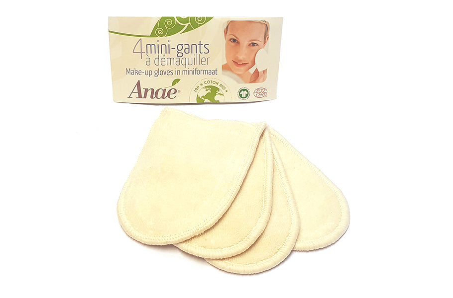 Anae gant démaquillant coton lavable - 4 pcs