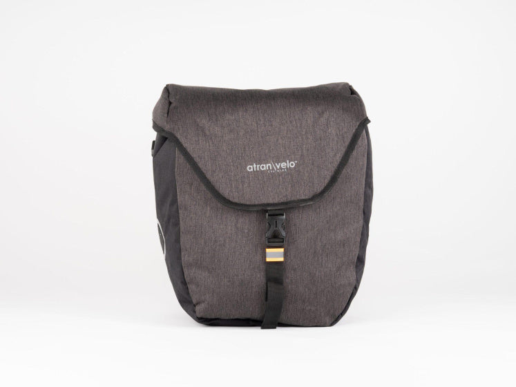 ATRAN VELO ZAP Sac à vélo unique avec adaptateur AVS 25L Gray
