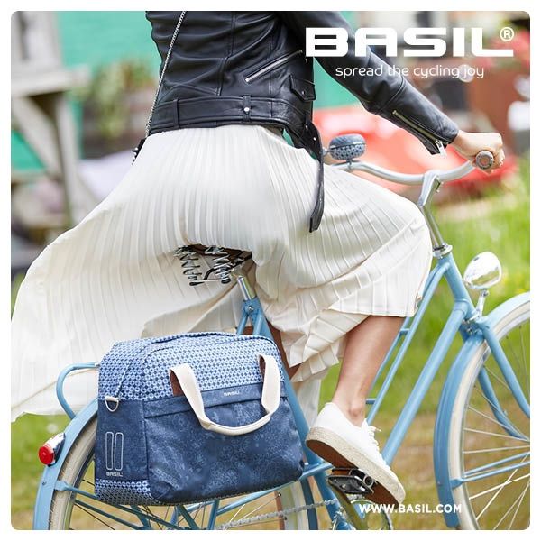 Basil Bohème Sac à bicyclette - Green, 18L